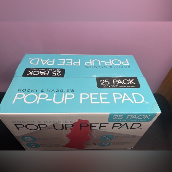 Rocky and Maggie's - Pop-Up Pee Pad - Small & Medium- Male Puppies 25pk - Picture 6 of 7